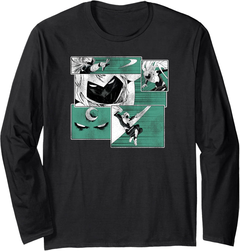 Marvel Moon Knight Slashing Panels Langarmshirt