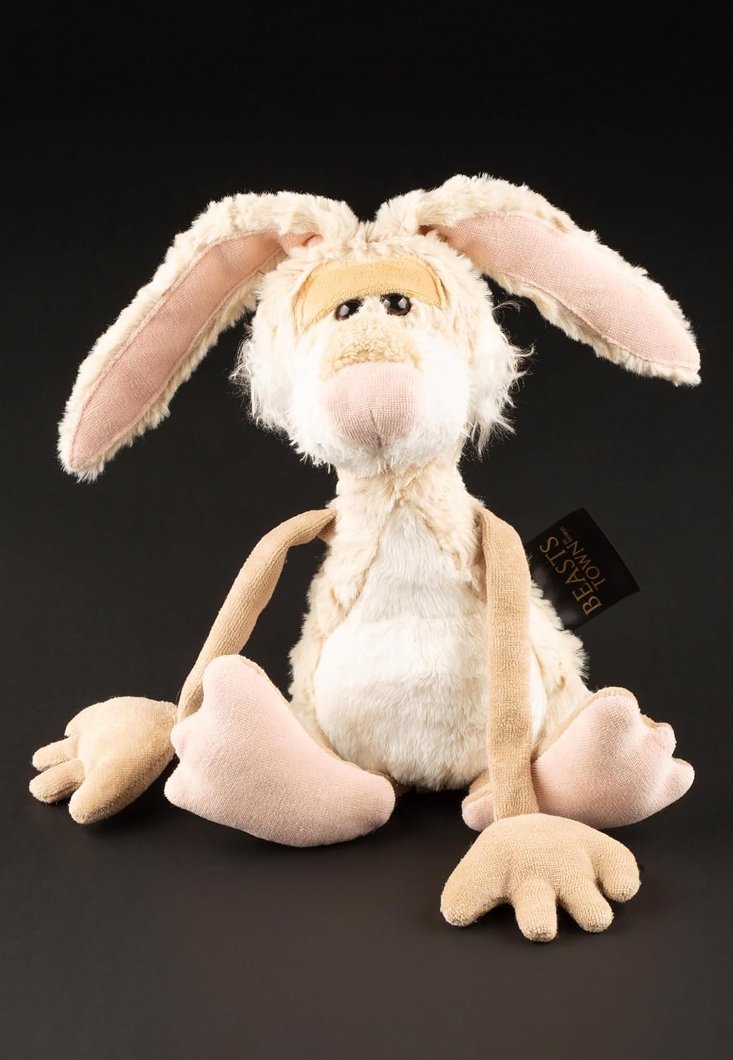 SIGIKID 39181 Lazy Bunny Beasts Town Kinder und Erwachsene Kuscheltier empfohlen ab 2 Jahren beige B