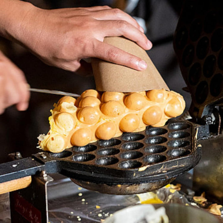 Waffle Maker Pan, Egg Bubble Baking Plate Waffle Maker Pan Tool Egg Waffle Maker Kitchen Nonstick Eg