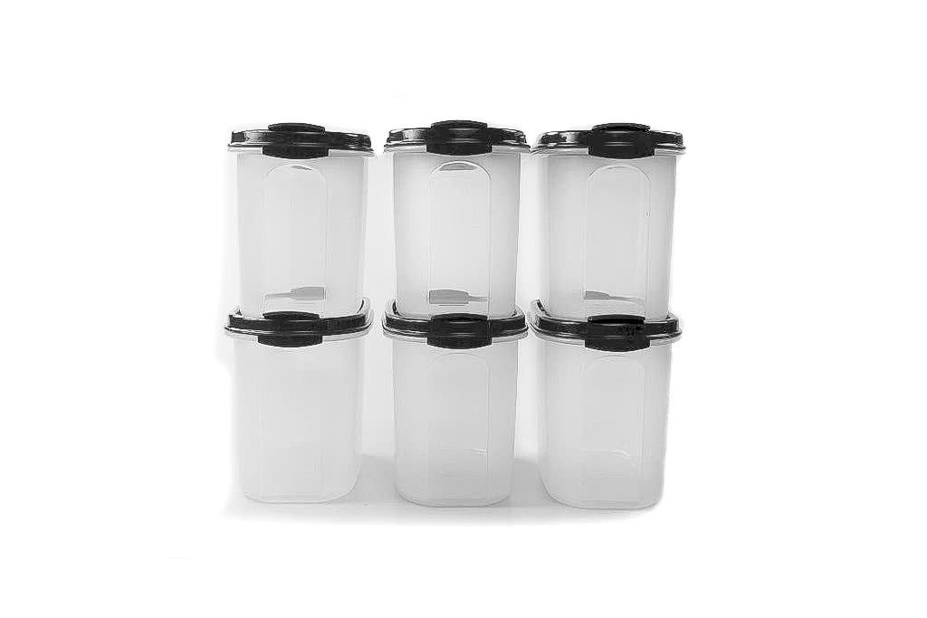 Tupperware Eidgenosse 1,1 L schwarz mit Schütte Vorratsdose Vorrat Dose Modular (6)