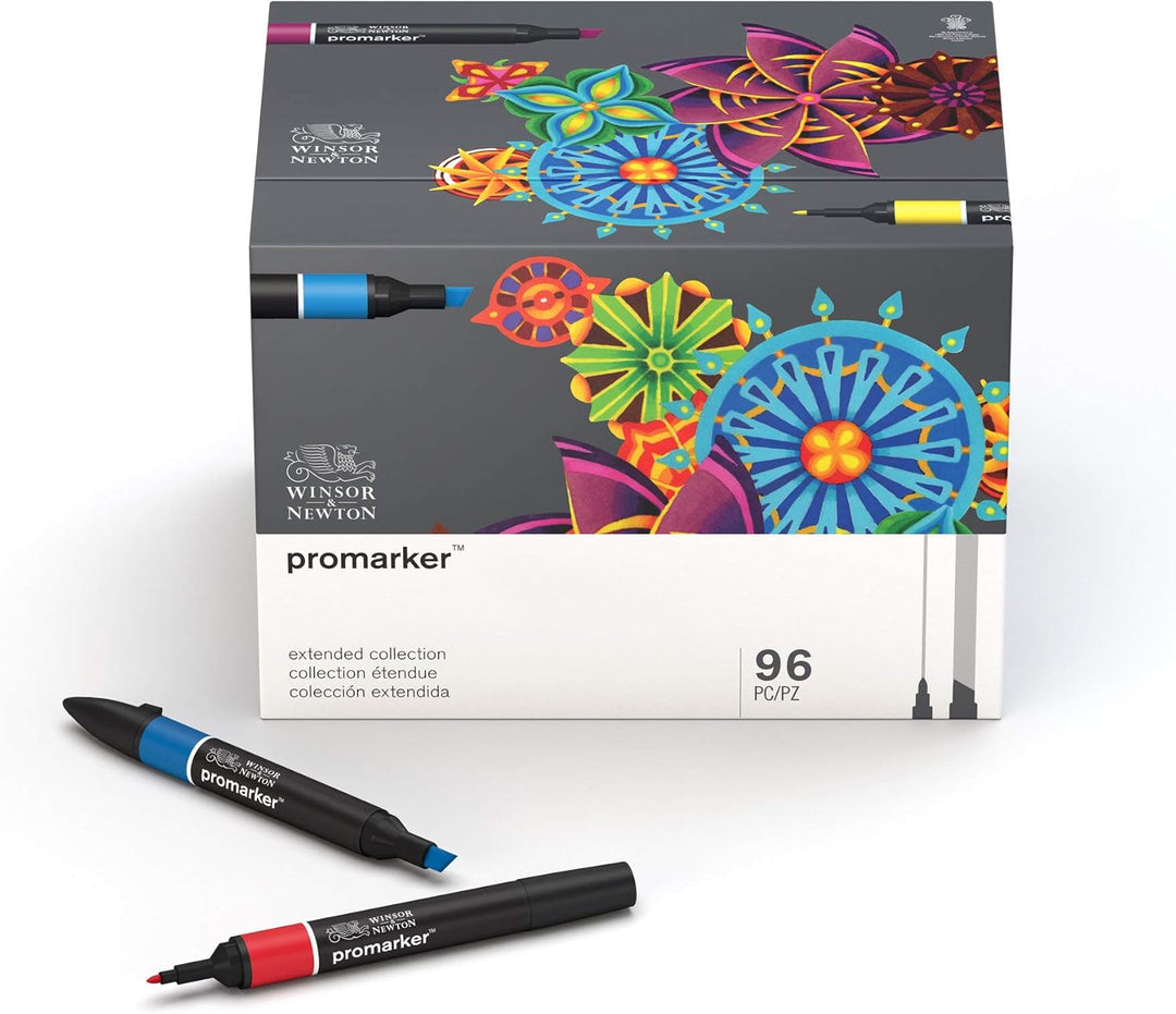 Winsor & Newton 0290152 ProMarker, Professioneller Layoutmarker - 2 Spitzen, fein und breit für Zeic