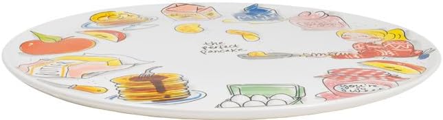 Blond Amsterdam Keramik-Teller 31cm „Gemütliche Tage Der perfekte Pfannkuchen“ – Grosser Teller für