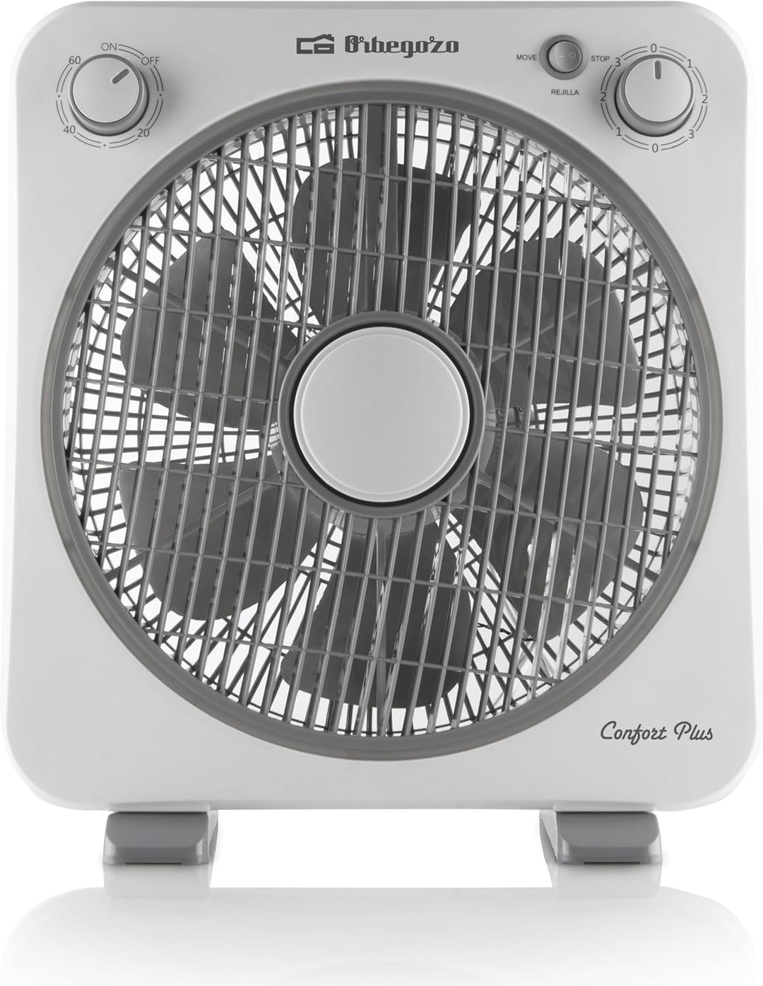 Orbegozo BF 0138 - Standventilator mit 6 Blättern, Schutzgitter, drehbar in beide Richtungen, 3 Gesc