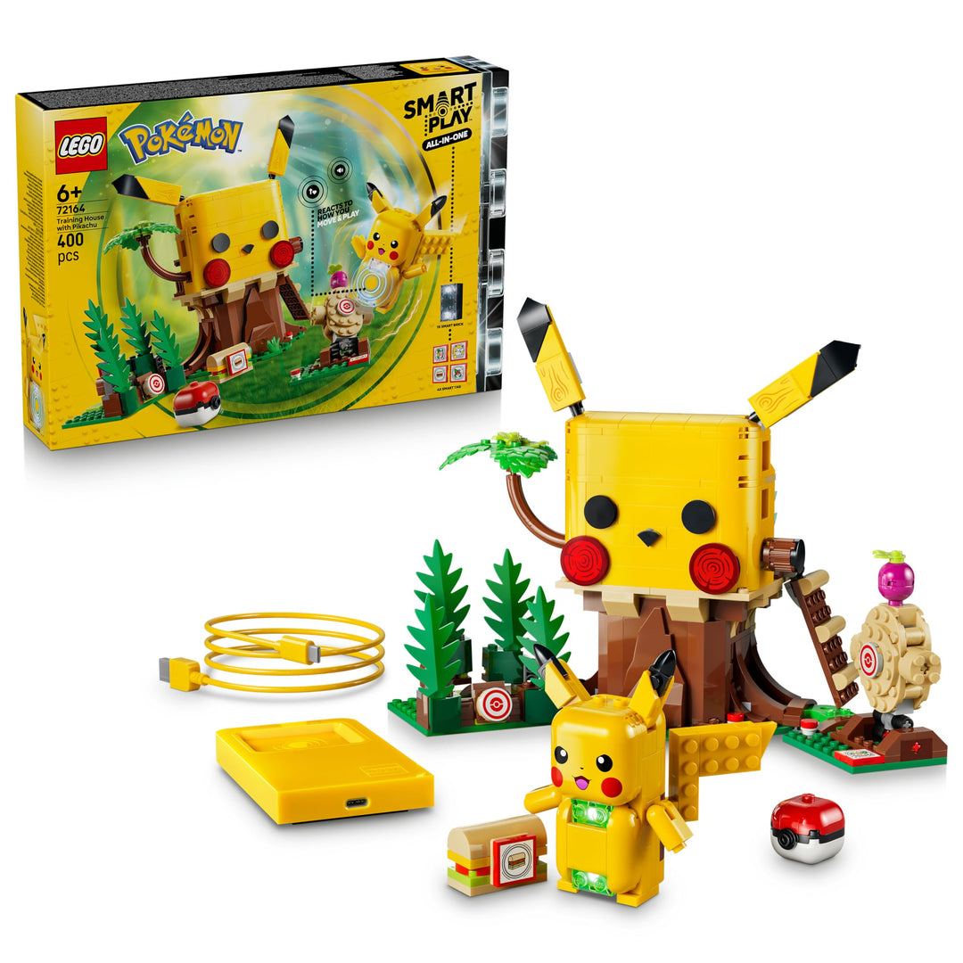 LEGO Pokémon SMART Play: Trainingshaus mit Pikachu - interaktives All-in-1 Spielset mit SMART Brick,