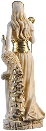 Hera Göttin der Ehe, Frauen, Geburt und Familie Alabaster, goldfarben, 22 cm