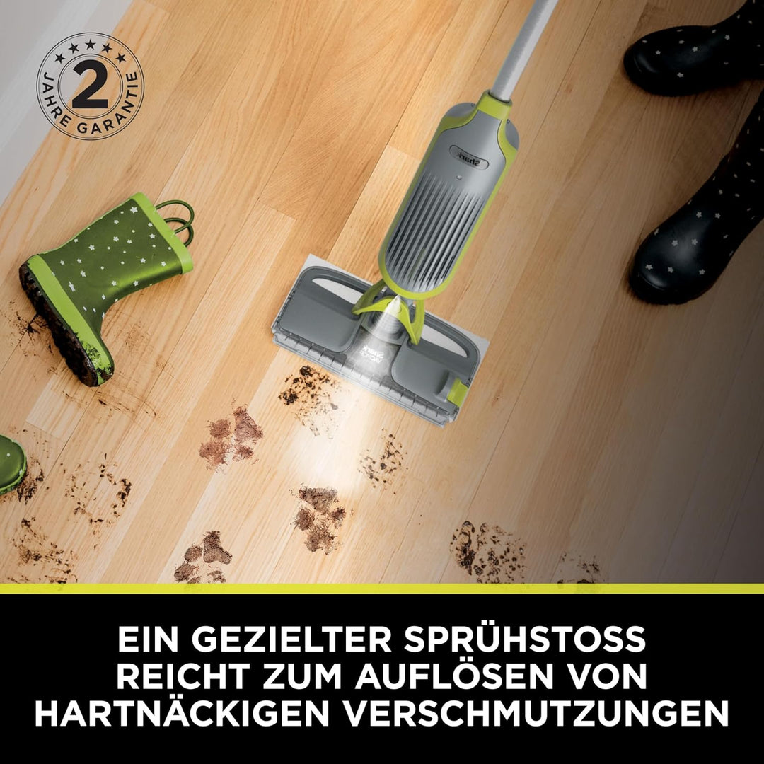 Shark VacMop Akku-Staubsauger und Wischer mit Sprühfunktion für Hartböden, 2-in-1 Sprühwischer und S