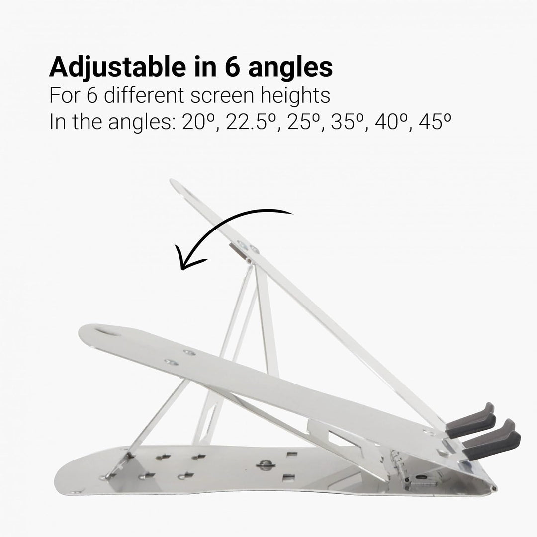 Desq 1506 Notebook-Stand Aluminium mit Tasche, Silber
