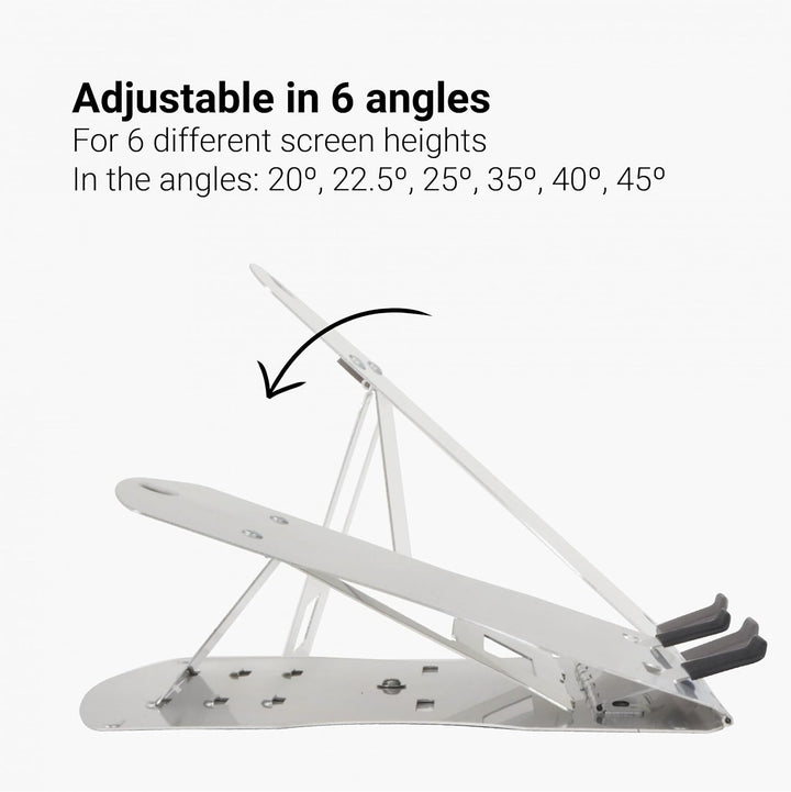 Desq 1506 Notebook-Stand Aluminium mit Tasche, Silber