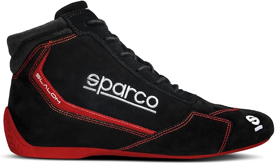 Sparco Unisex Slalom 2022 Stiefel, Schwarz/Rot Bootsschuh, Standard, Grösse 44 EU