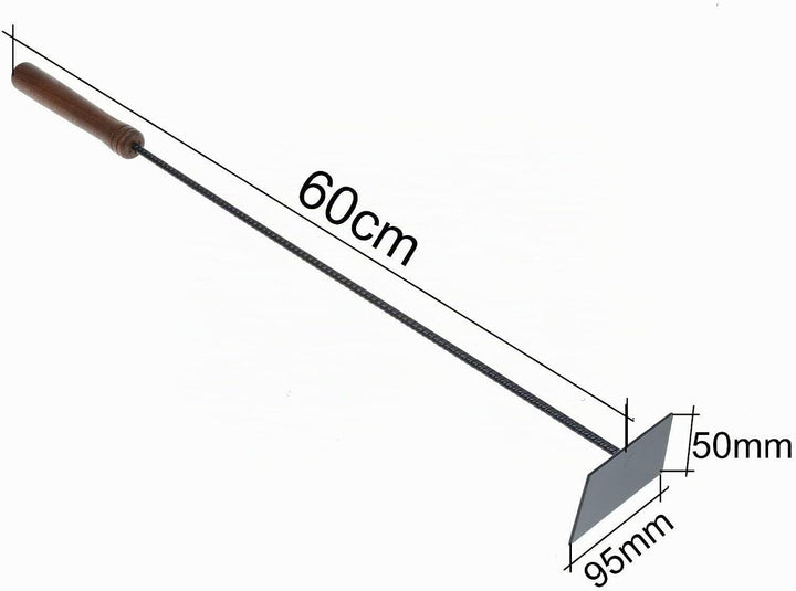 3er Set kaminbesteck schwarz, Kaminzubehör, Kaminwerkzeug, Kamingarnitur mit Schürhaken, Aschekratze