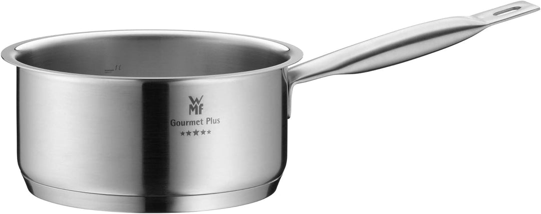WMF Gourmet Plus Topfset Induktion 5-teilig, Kochtopf Set mit Metalldeckel, Cromargan Edelstahl matt