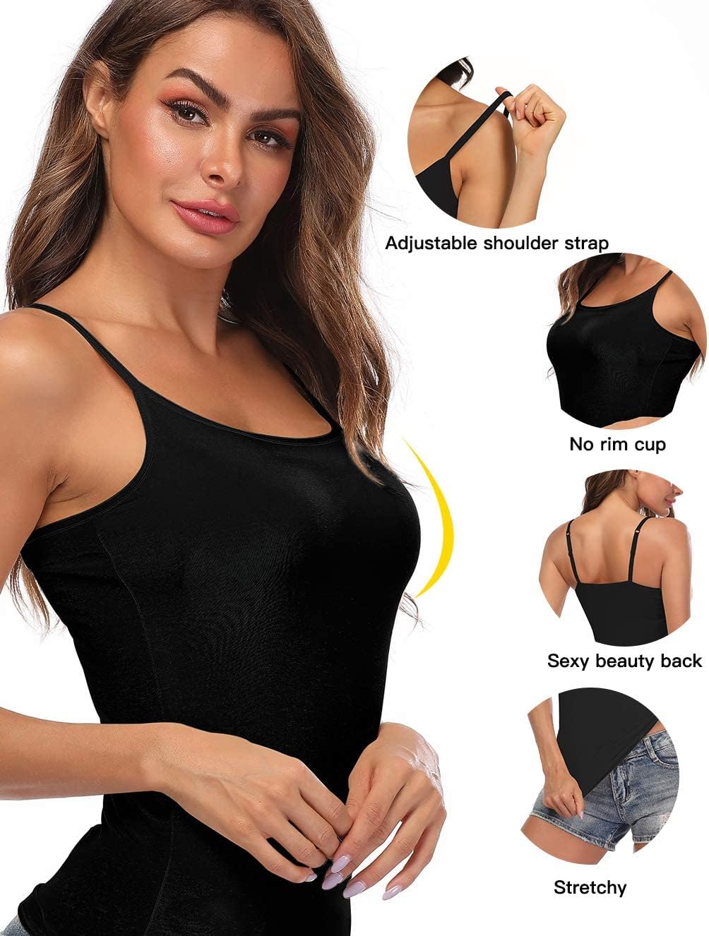 STARBILD Damen Unterhemd, S-4XL L Lichtgrau, L Lichtgrau