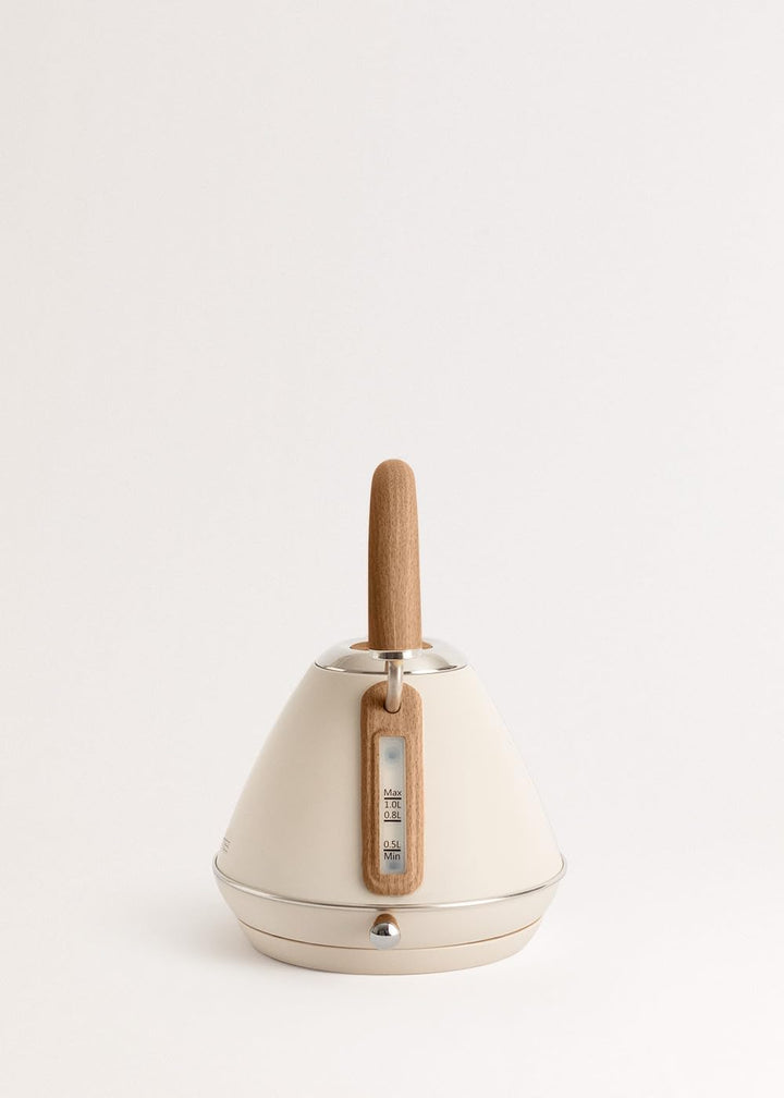 CREATE/KETTLE RETRO M/Elektrischer Wasserkocher Cremeweiss/Schnelles Aufkochen, Fassungsvermögen 1L,