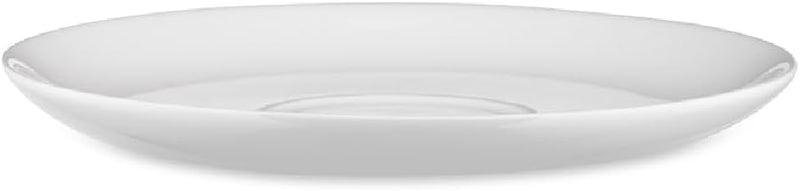 Alessi "All Time", 4 Stück Tee-Untertasse aus Bone China, Weiss, 15 centimeters