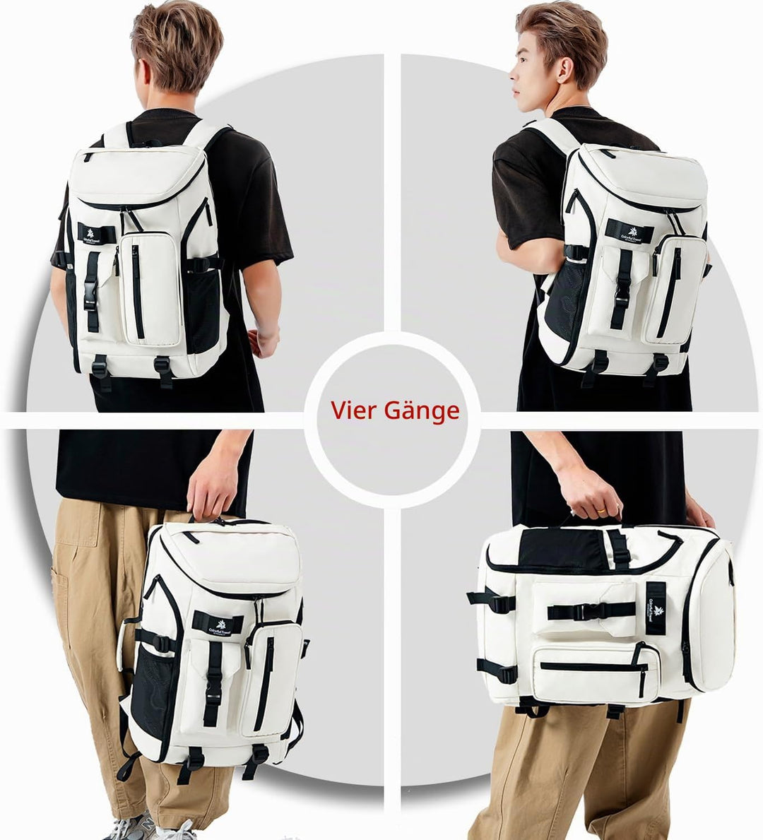 Kalesi Gym Duffle Bag Backpack 4-Way Waterproof with Shoes Compartment for travel Sport Hiking Lapto