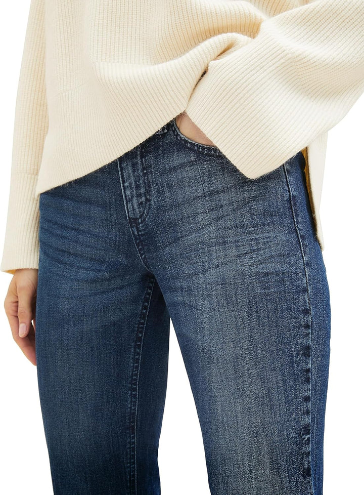 TOM TAILOR Damen Alexa Straight Jeans 26W / 32L 10282 - Dark Stone Wash Denim, 26W / 32L 10282 - Dar