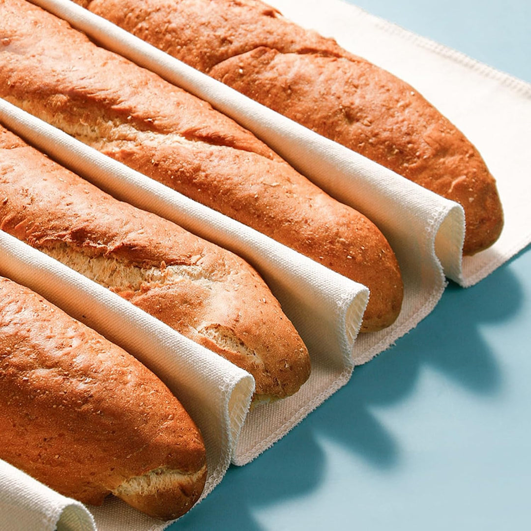 6 Stück Leinentuch, 75x45 cm Bäckerleinen Teigtuch Leinentuch Brot Backen Leinentuch Zum Brot Backen