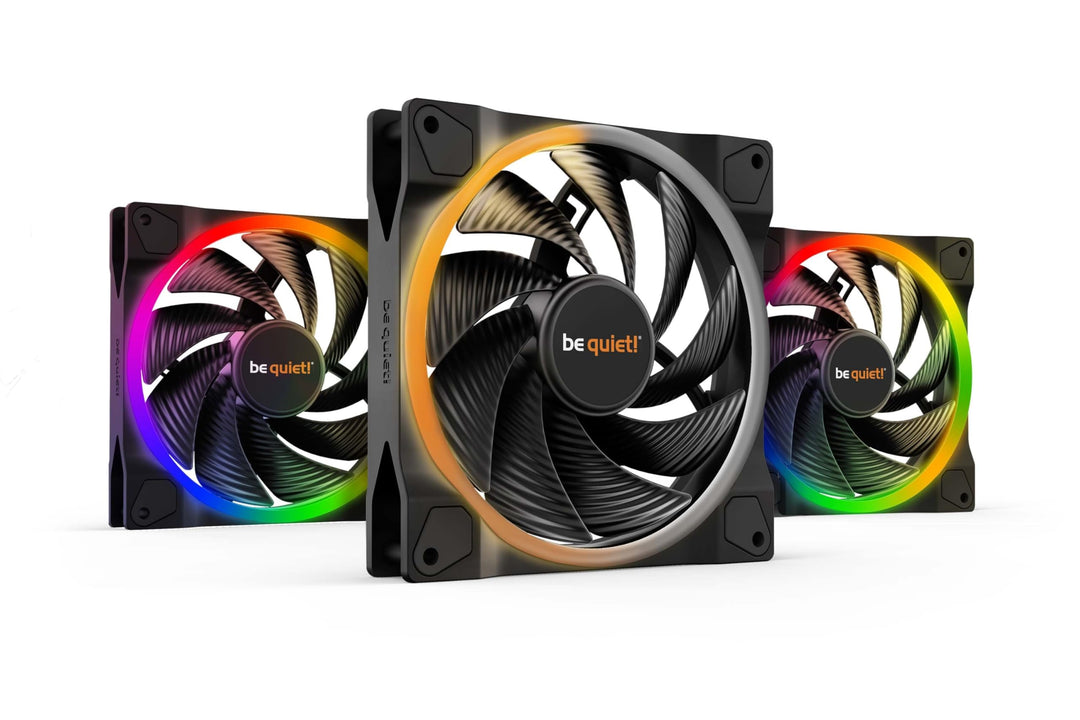 be quiet! Light Wings 140mm PWM high-speed Lüfter 3er Pack ARGB-Beleuchtung leiser Gehäuselüfter 4-p