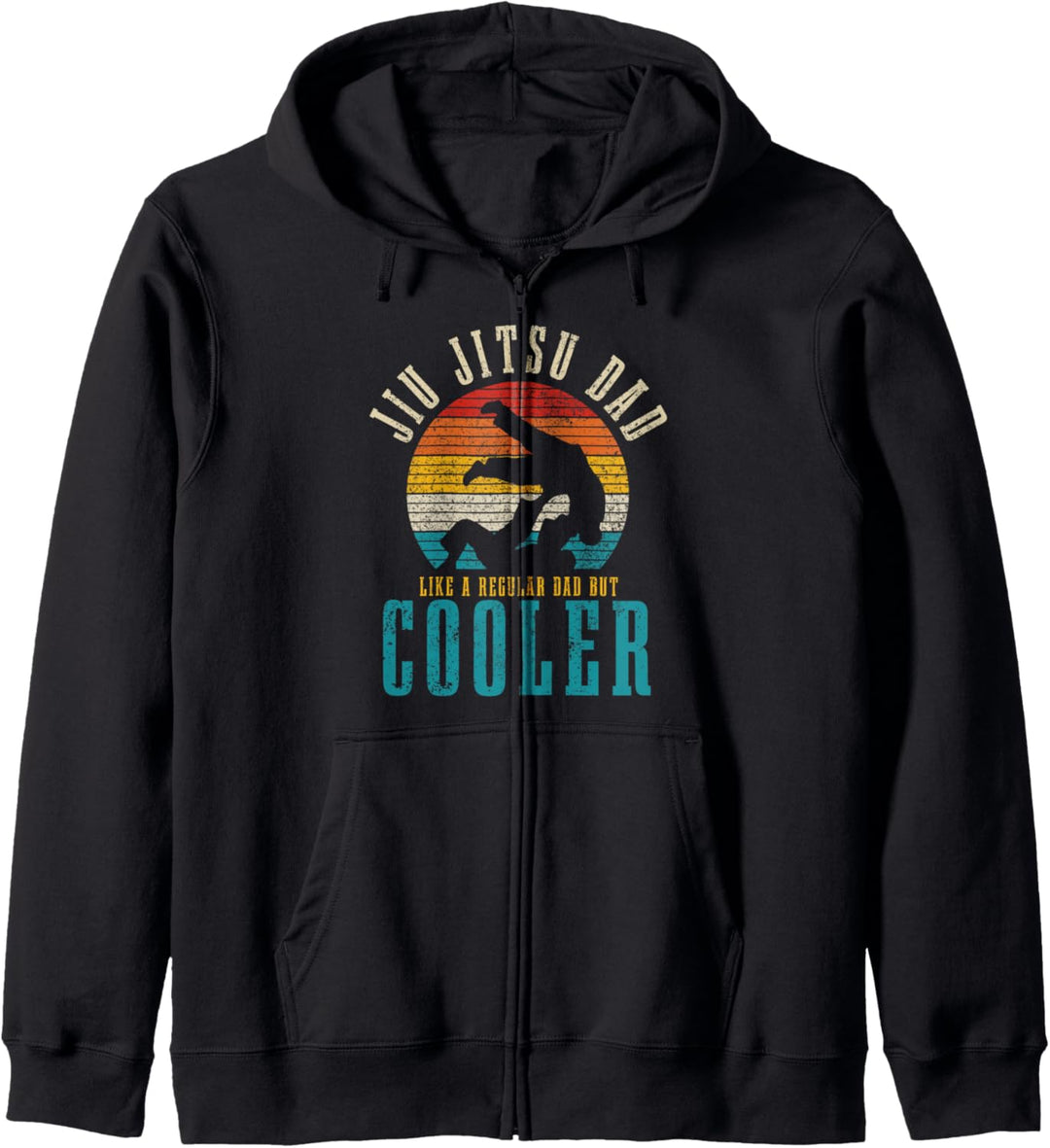 Jiu Jitsu Dad Like A Regular Dad But Cooler Lustig Vintage Kapuzenjacke