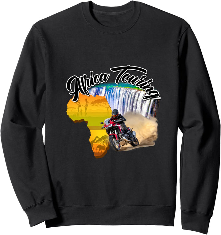 Africa Touring Twin Motorrad Natur Off-road bike Sweatshirt