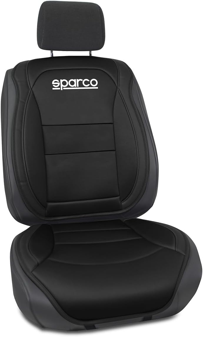 SPARCO 6922516328369 Ergonomische Rückenlehne. Schwarze Farbe 424 SCHWARZ, 424 SCHWARZ