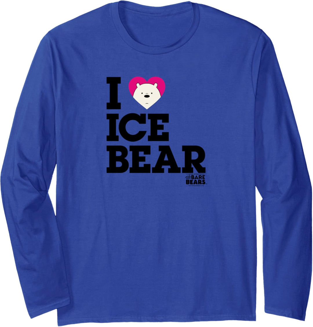 We Bare Bears Heart Ice Bear Langarmshirt