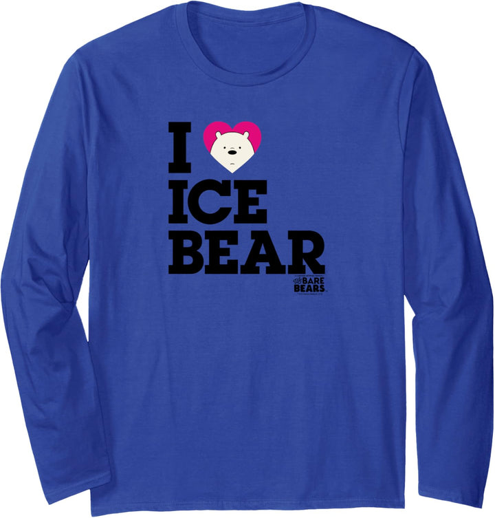 We Bare Bears Heart Ice Bear Langarmshirt