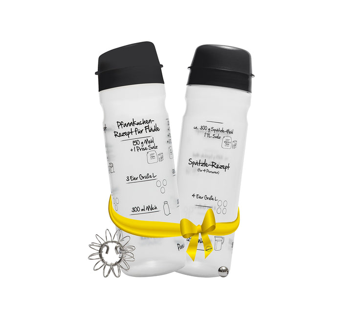 Shaker-Set Duo (ANTHRAZIT) mit 875ml-Pfannkuchen-Shaker + 4-Portionen-Spätzle-Shaker