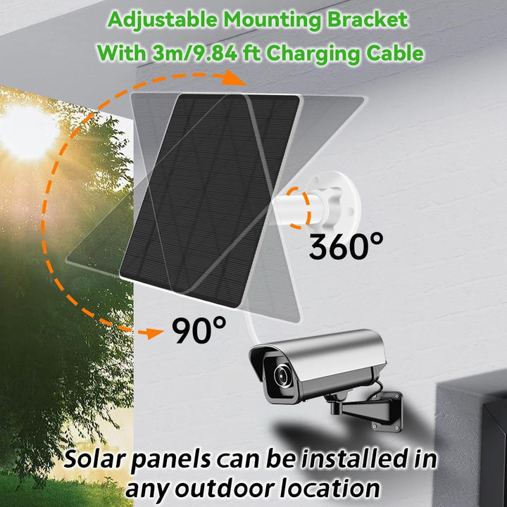 Eufy Security Solarpanel (5W) Kompatibel mit EufyCam, Solarpanel 5V mit USB-C Anschluss, Micro USB A