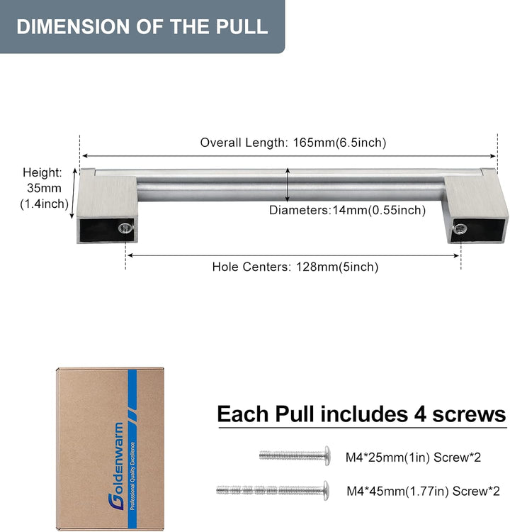 20 Stück goldenwarm Schrankgriffe Edelstahl Küchengriffe Edelstahl Gebürstet Möbelgriffe Vintage Gri