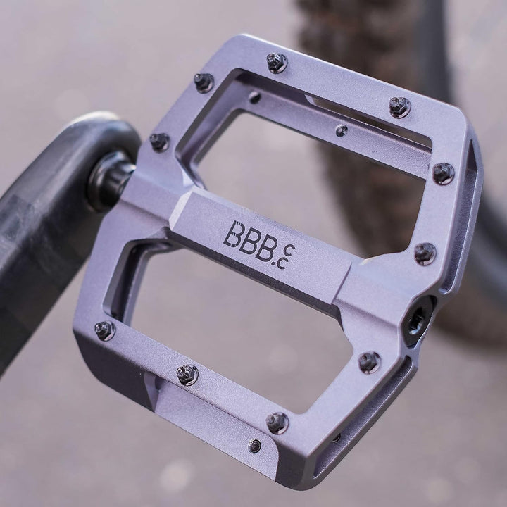 BBB Cycling Bike Pedale Aluminium für MTB und E-MTB Matt Grau, Matt Grau