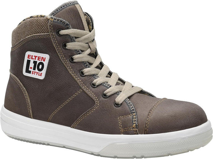 ELTEN Sicherheitsschuhe EMOTION ESD S3, Damen und Herren, Leder, Stahlkappe, leicht, sportlich, Brau