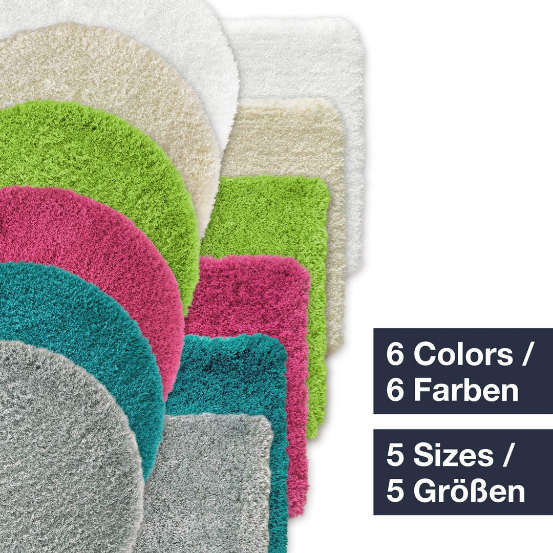 WohnDirect Premium Badematte RUND Einzeln zum Set kombinierbar • Badvorleger Duschmatte • rutschfest