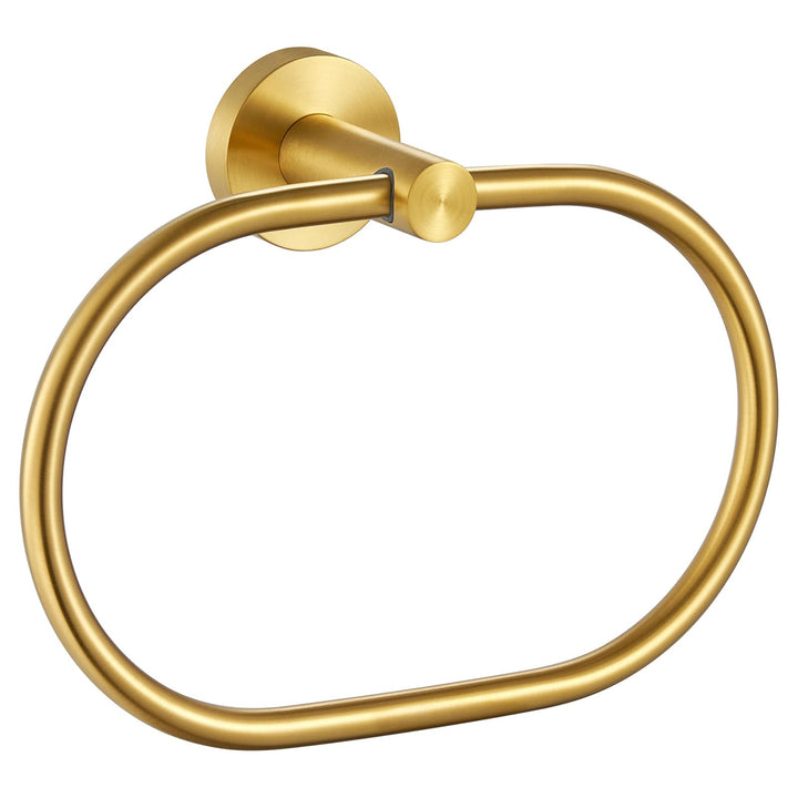 Handtuchring Gebürstet Gold, Winkel Einfach SUS 304 Edelstahl Modern Handtuchhalter Badezimmer Handt