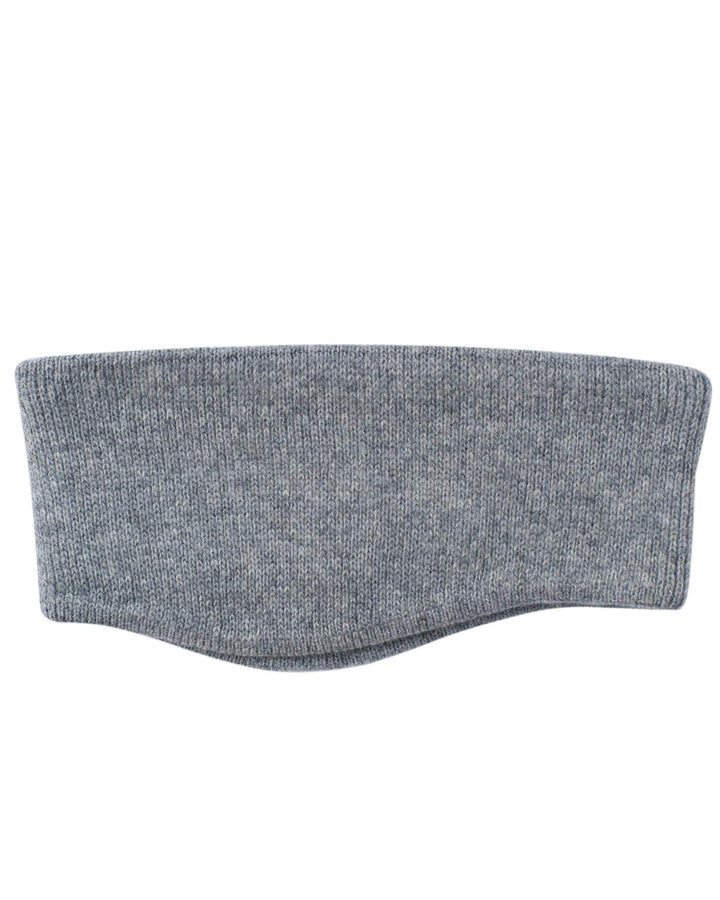FosterNatur, Merino Stirnband mit Ohr, 100% Wolle (Baumwollfutter) (Grau), Grau