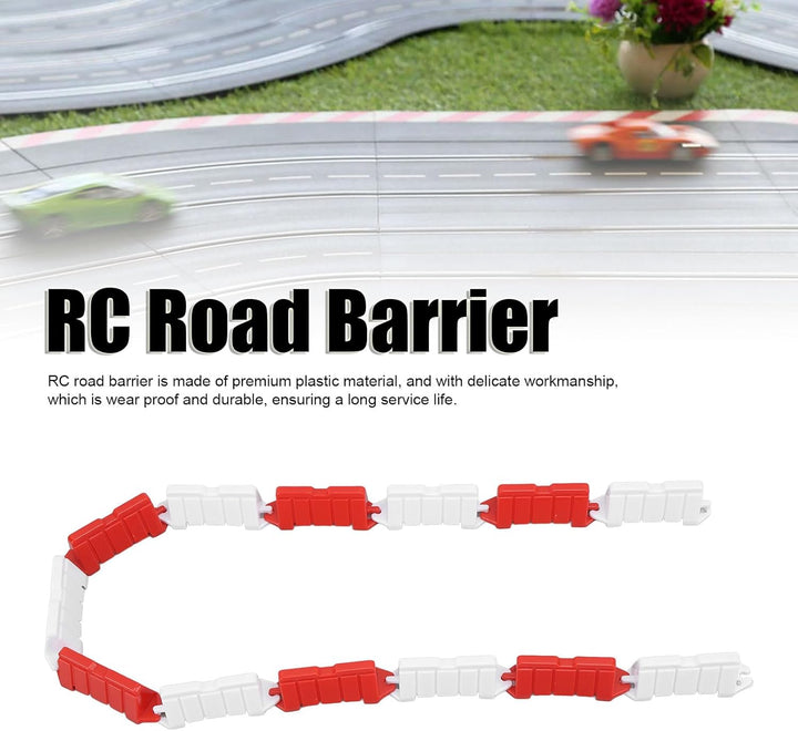 BAFOVY RC Car Racing Barrier, RC Road Barrier für Z Drift Racetrack Dekorativ, Kunststoff, 120 Stück