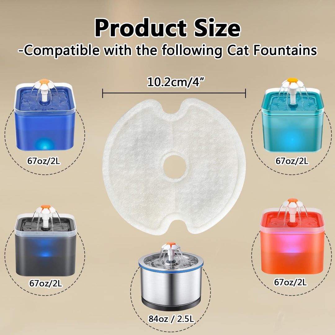 Ersatzfilter für Trinkbrunnen für Katzen und Hunde, PewinGo Das Original Ersatzfilter mit Harz und A