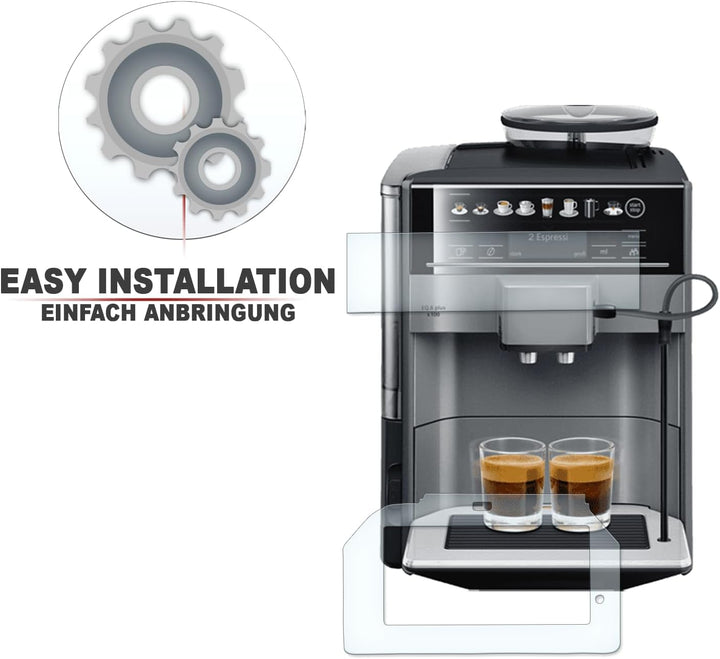 Abtrobfblech Kratzschutz Folie und Display Schutzfolie geeignet für Siemens EQ.6 Plus S700 Set Sieme