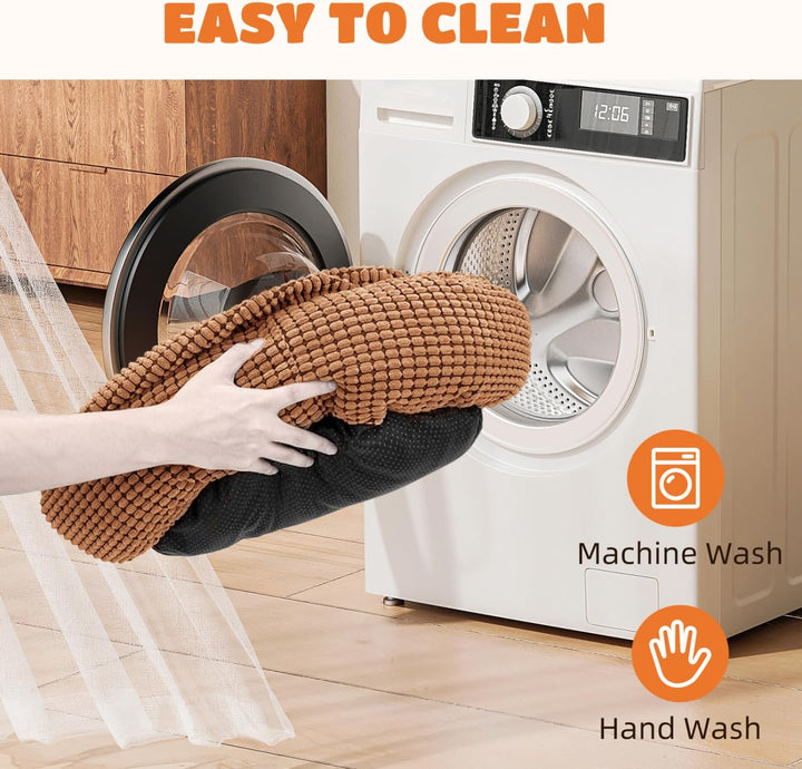 Nobleza Katzenbett mit Decke, Rundes Waschbares Hundebett, Flauschiges und Wärmendes Katzenkörbchen