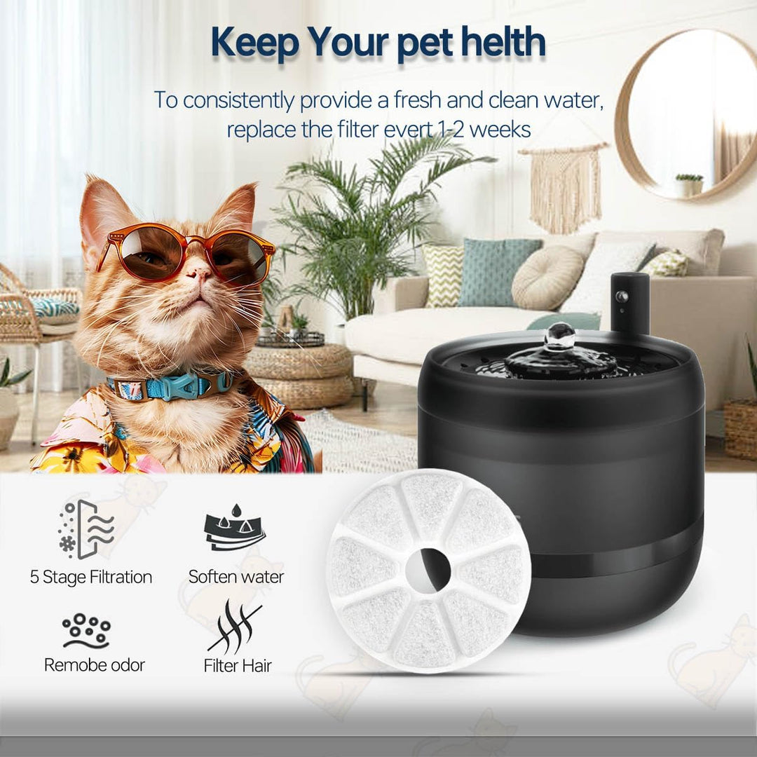 Katzenbrunnen Filter für Philips PAW3210/02 Trinkbrunnen, 12 Stück Filter Kompatibel für Philips PAW