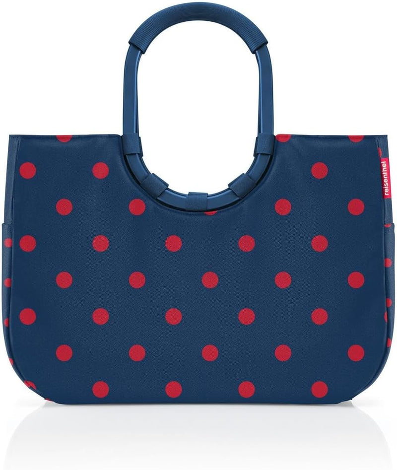 Reisenthel loopshopper L Frame Mixed dots red, Frame Mixed Dots Red