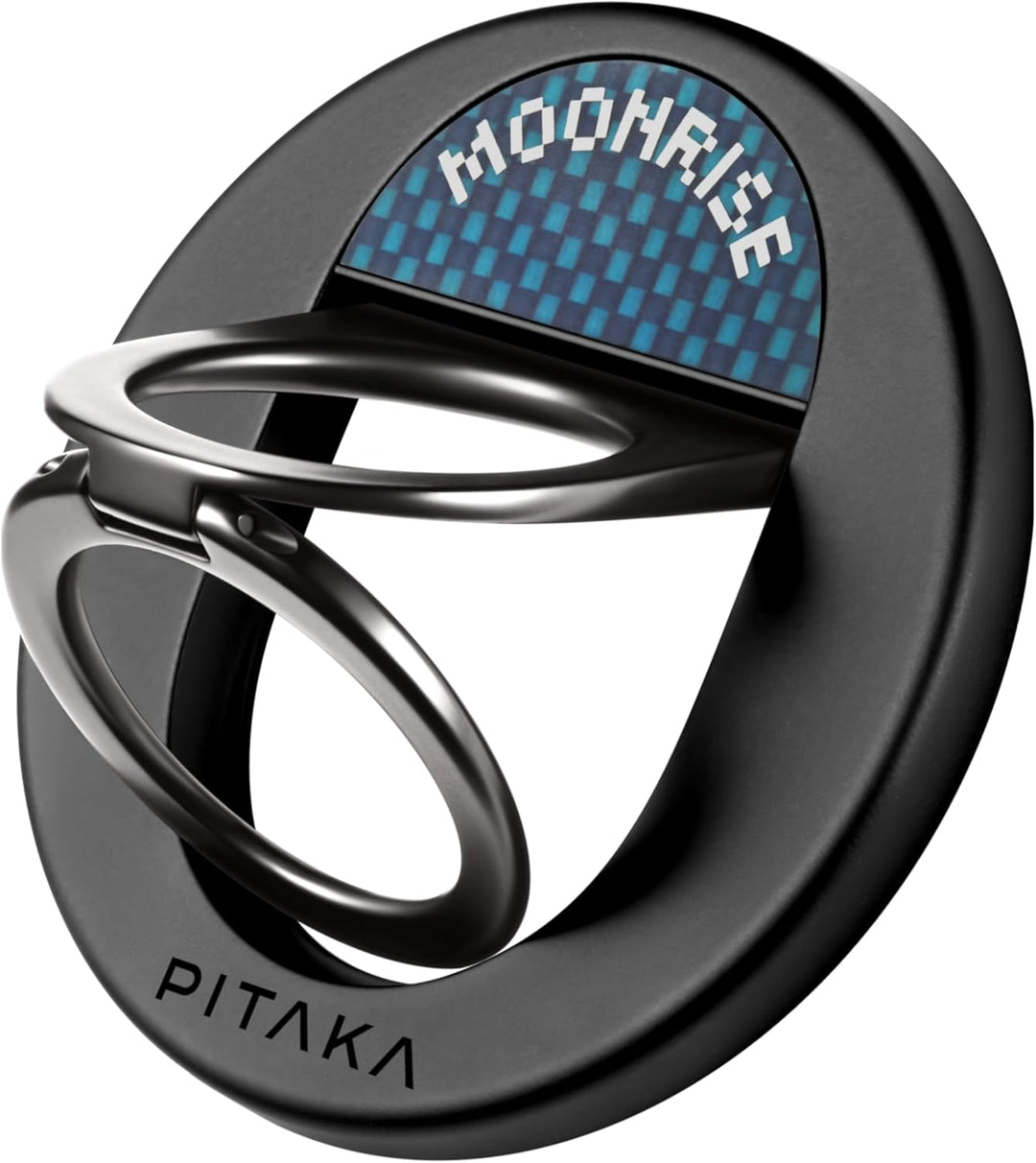 pitaka Handy Ring Halterung Magnetischer Griff Ring Halter mit Doppelring Einstellbar Fingerhalter H