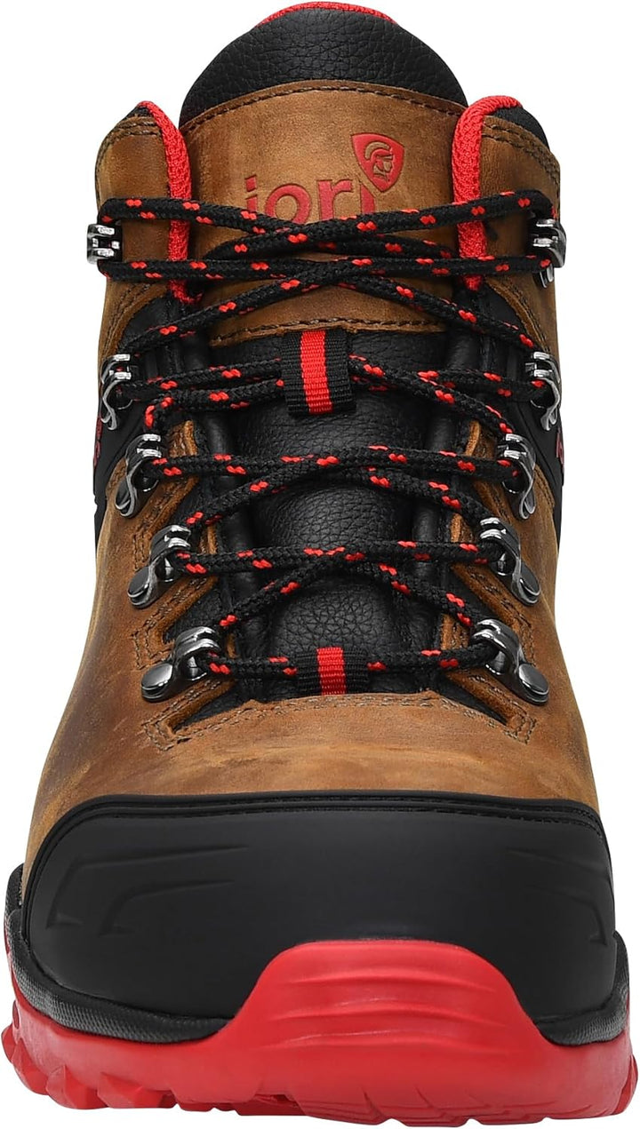 JORI Sicherheitsschuhe jo_Powerful Brown Mid S3S, Damen und Herren, Leder, Stahlkappe, leicht, klass