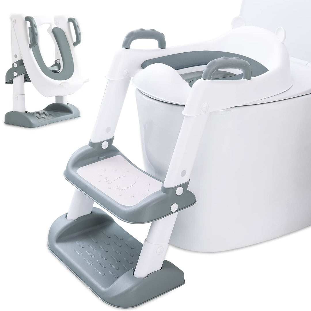 Toilettensitz Kinder Kinder WC,Toilettensitz für Kleinkinder mit Treppe,Toilettenaufsatz Kinder, Ver