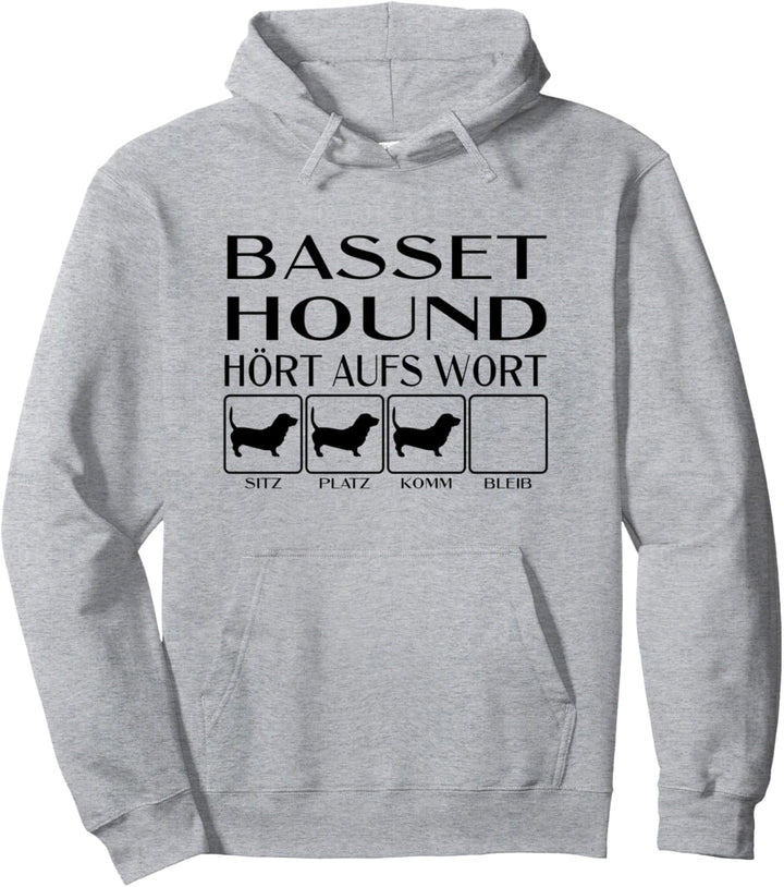 Basset Hound - Hört aufs Wort, Hunde, lustiges Basset Hound Pullover Hoodie