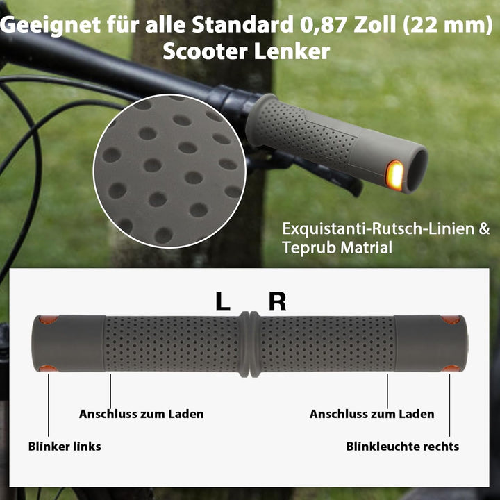YINUOHUA E Scooter Blinker，Lenkerlicht Lenker mit Blinker Scooter Warnlenker Lenkerwarnleuchte Scoot