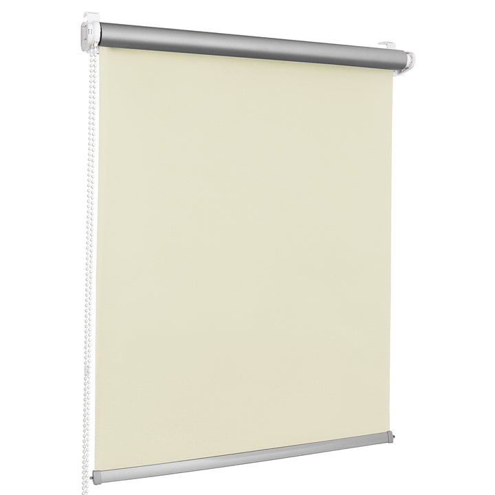 ROLLMAXXX Thermo Verdunkelungsrollo Klemmfix ohne Bohren (90 x 215 cm, Creme) 90 x 215 cm Creme, 90