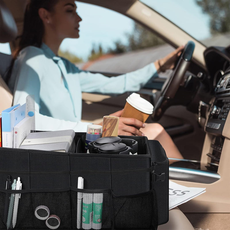 Auto Organizer für Vorne und Rücksitz, Beifahrersitz, Auto Organizer Kinder mit Mehrere Taschen Getr