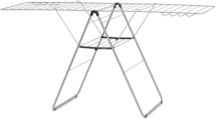 Brabantia HangOn Wäscheständer, Metallic Grey, 25 m 25 m without Rod Metallic Grey, 25 m without Rod