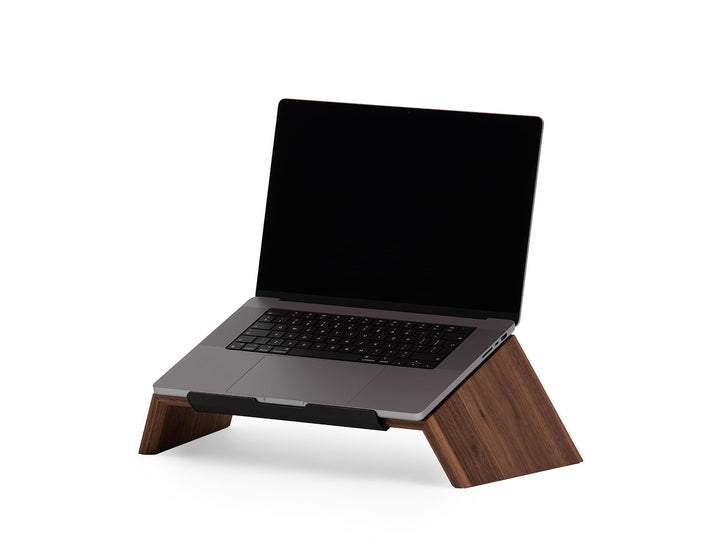 Oakywood - Laptop Ständer Holz - Notebook Stand - für Laptops 13-14", Hand Made, mit Metall Halterun